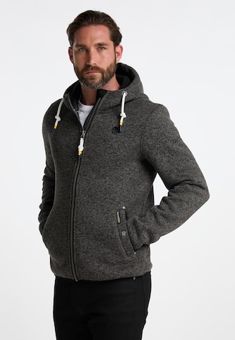 Schmuddelwedda Fleece Jacket 'Philon' in Grey: front