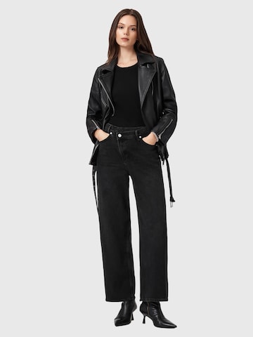 AllSaints - Perna larga Calças de ganga 'Aki' em preto