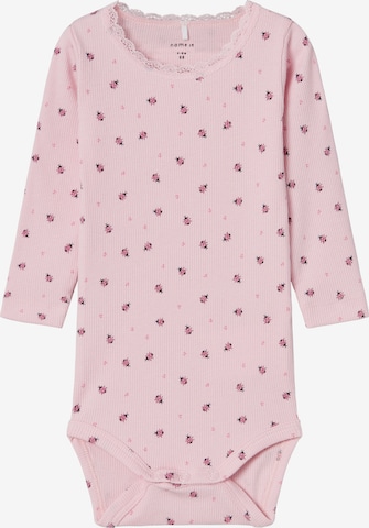 NAME IT - Pijama entero/body 'Dab' en rosa: frente