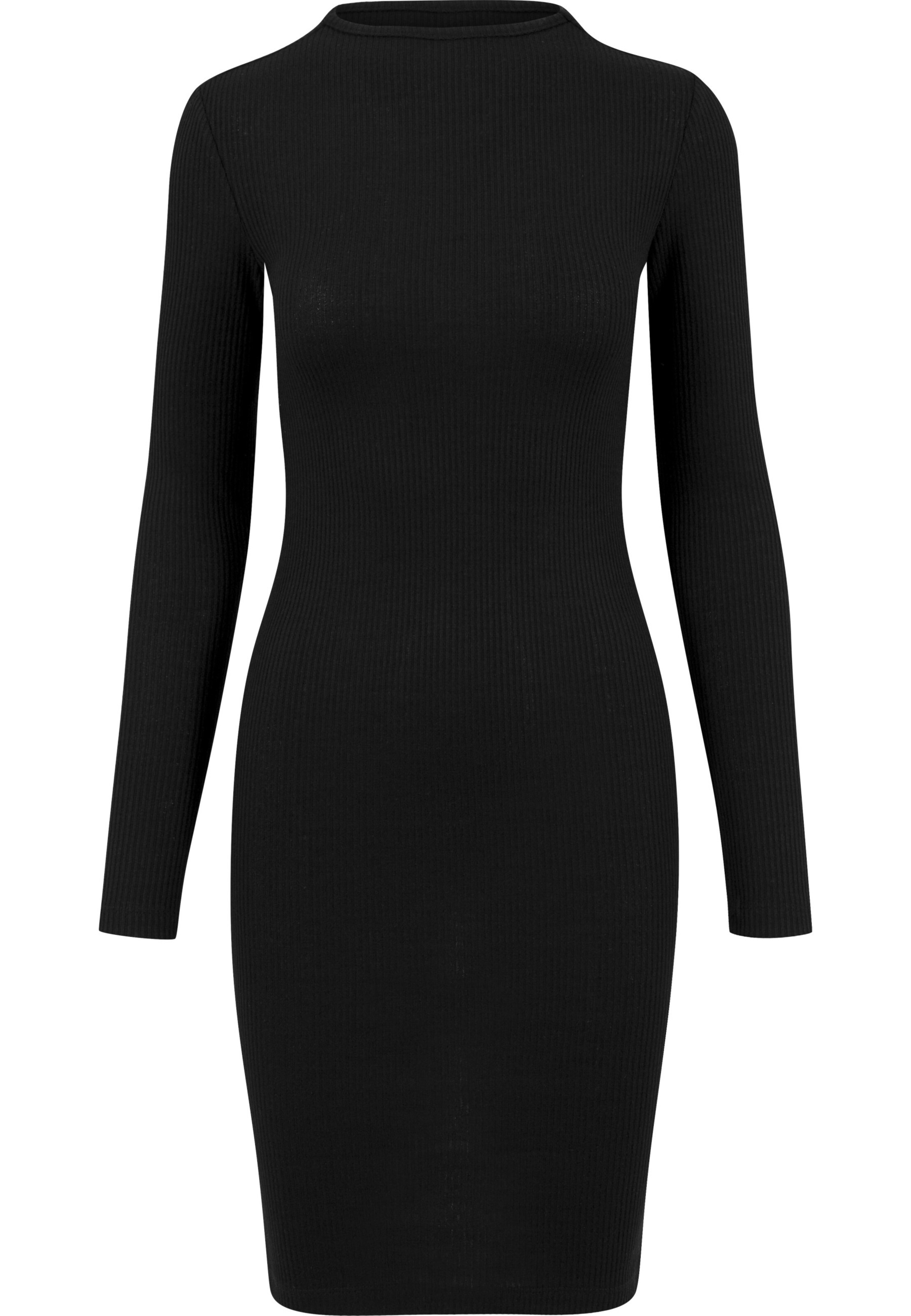 Robe ' Ladies Rib Dress ' Urban Classics en noir : devant