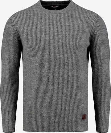 Key Largo Trui 'KLGLASGOW' in Grijs: voorkant