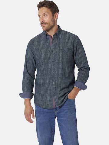 BABISTA Comfort fit Button Up Shirt ' Amissa ' in Blue