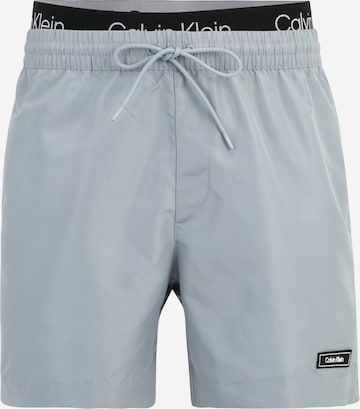 Calvin Klein Swimwear Board Shorts in Grey: front