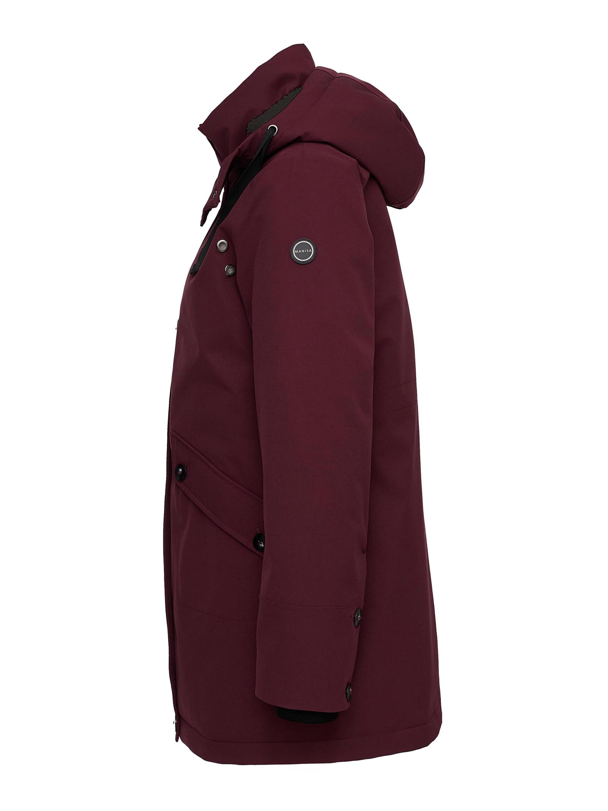 MANISA Winter coat 'Regenjacke' in Purple