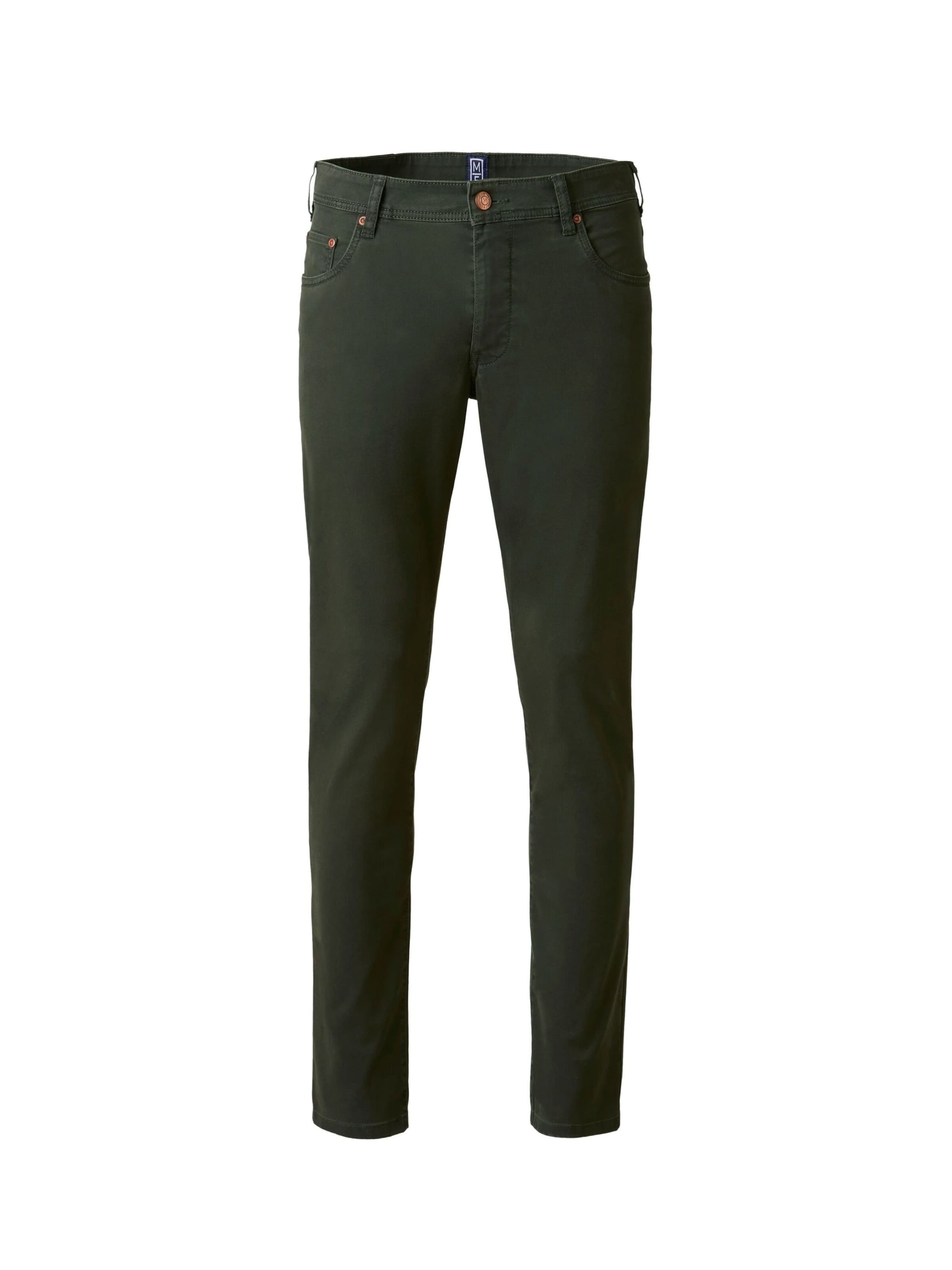 MEYER Chino in Groen: voorkant