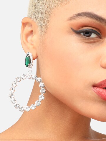 Boucles d'oreilles ' Chanda ' SOHI en argent : devant
