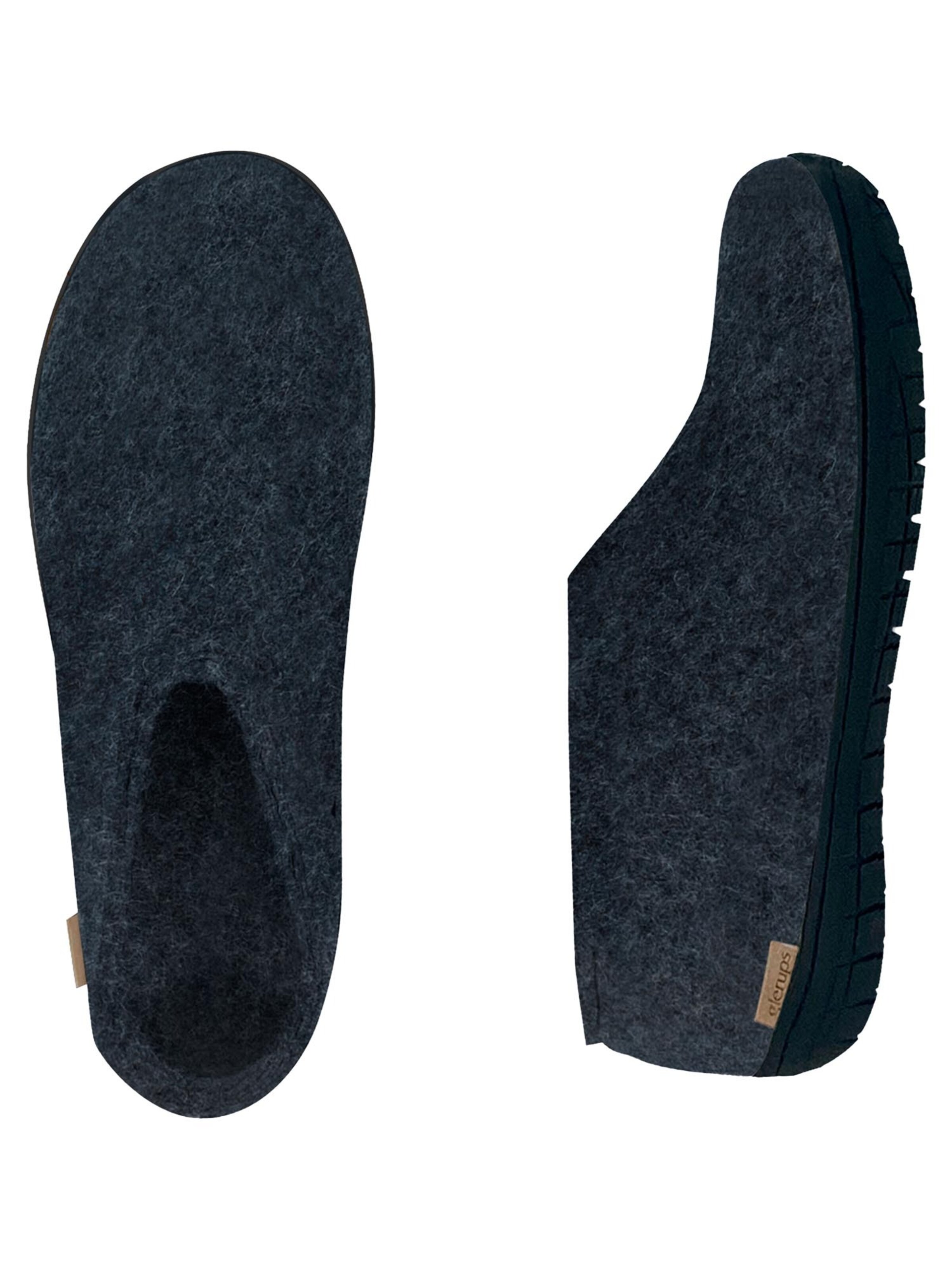 Glerups Huisschoenen 'Black Rubber' in Blauw