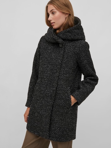 VILA Between-Seasons Coat in Black: front