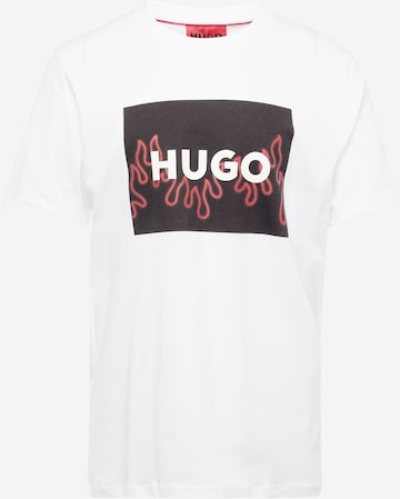 HUGO Red - Camisa 'Dulive' em branco: frente