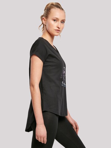 F4NT4STIC Shirt 'Skeleton Couple Ice Skating Valentine's Day Gift' in Black