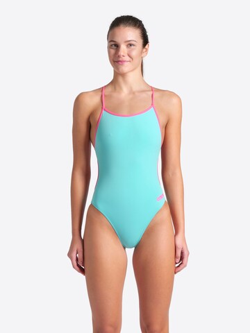 Bustino Costume intero 'LACE BACK SOLID' di ARENA in blu: frontale