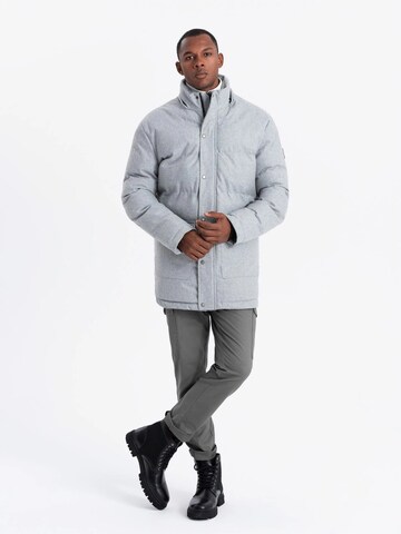 Ombre Winter jacket 'OM-JALJ-0201' in Grey