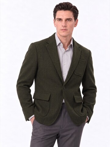 ALLTHEMEN Regular fit Suit Jacket 'Morgenglut' in Green: front