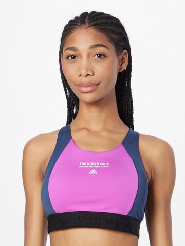 THE NORTH FACE - Soutien Bustier Soutien de desporto em roxo: frente