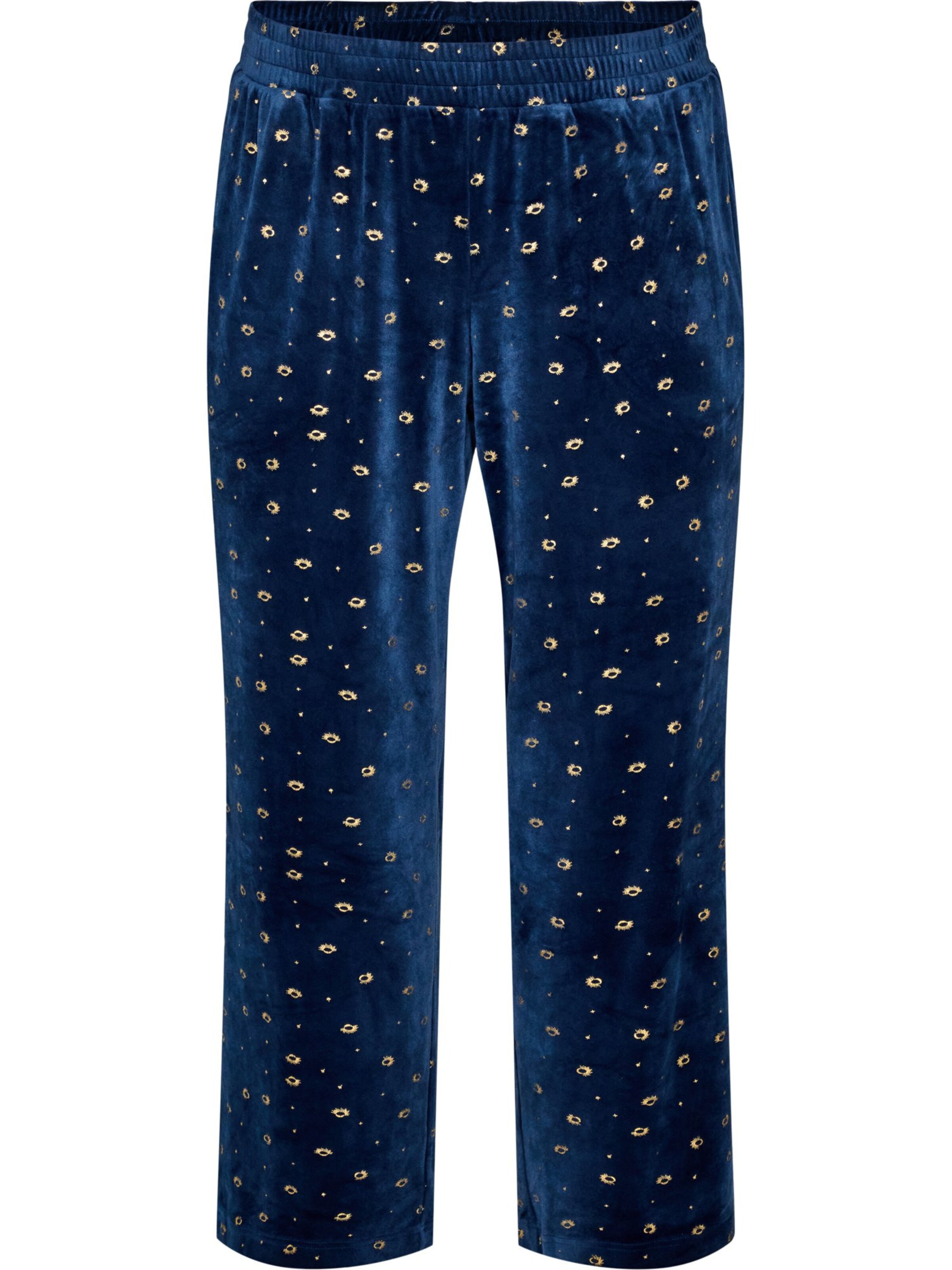 Pantalon de pyjama Zizzi en bleu : devant