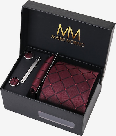 Massi Morino Krawattenbox in One Size in weinrot, Produktansicht