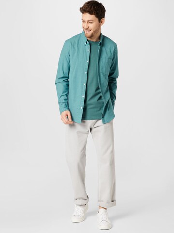 HOLLISTER Regular fit Button Up Shirt in Green