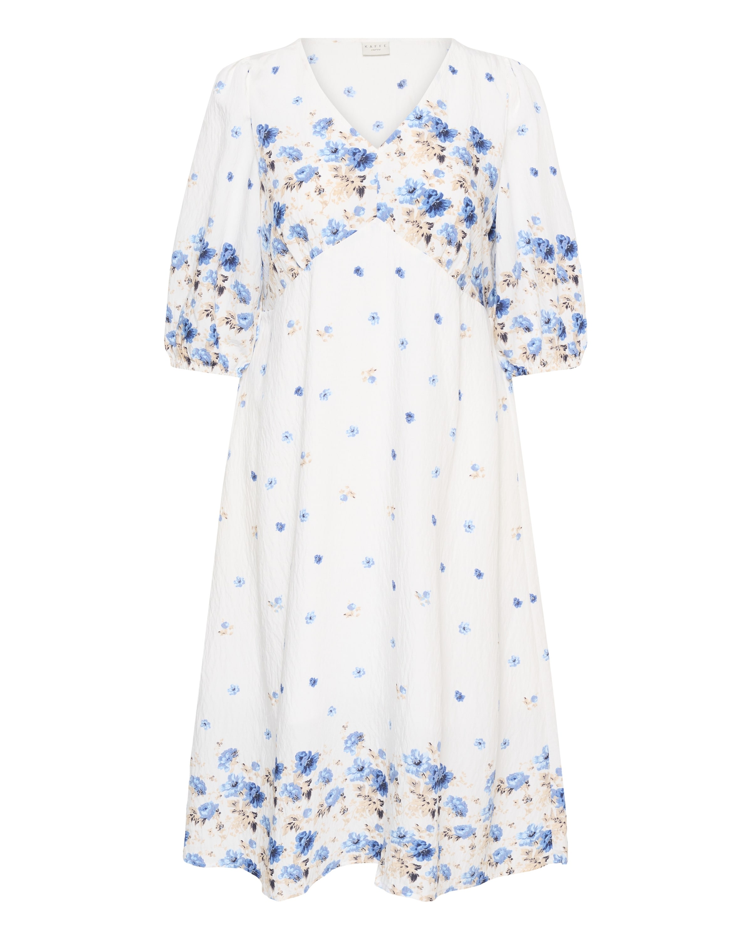 KAFFE CURVE - Vestido 'Rosa' em azul: frente