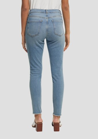 COMMA Skinny Jeans in Blau: Rückseite