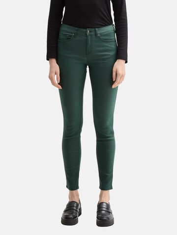 TOM TAILOR DENIM Skinny Jeans 'Nela' in Green: front