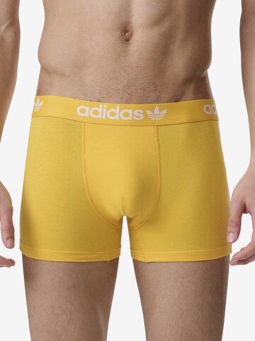 Boxers ' Comfort Flex Cotton 3 Stripes ' ADIDAS ORIGINALS en jaune : devant