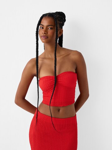 Bershka Top - piros: elől