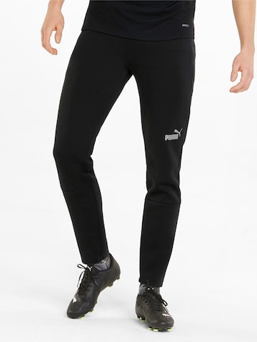 Regular Pantaloni sport 'TeamFinal' de la PUMA pe negru: față