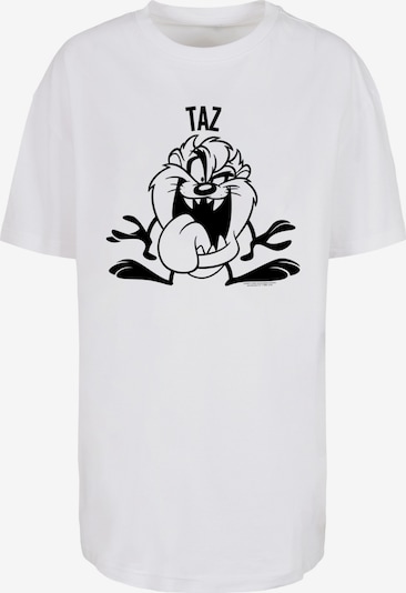 F4NT4STIC Shirt 'Taz Large Head' in de kleur Zwart / Wit, Productweergave