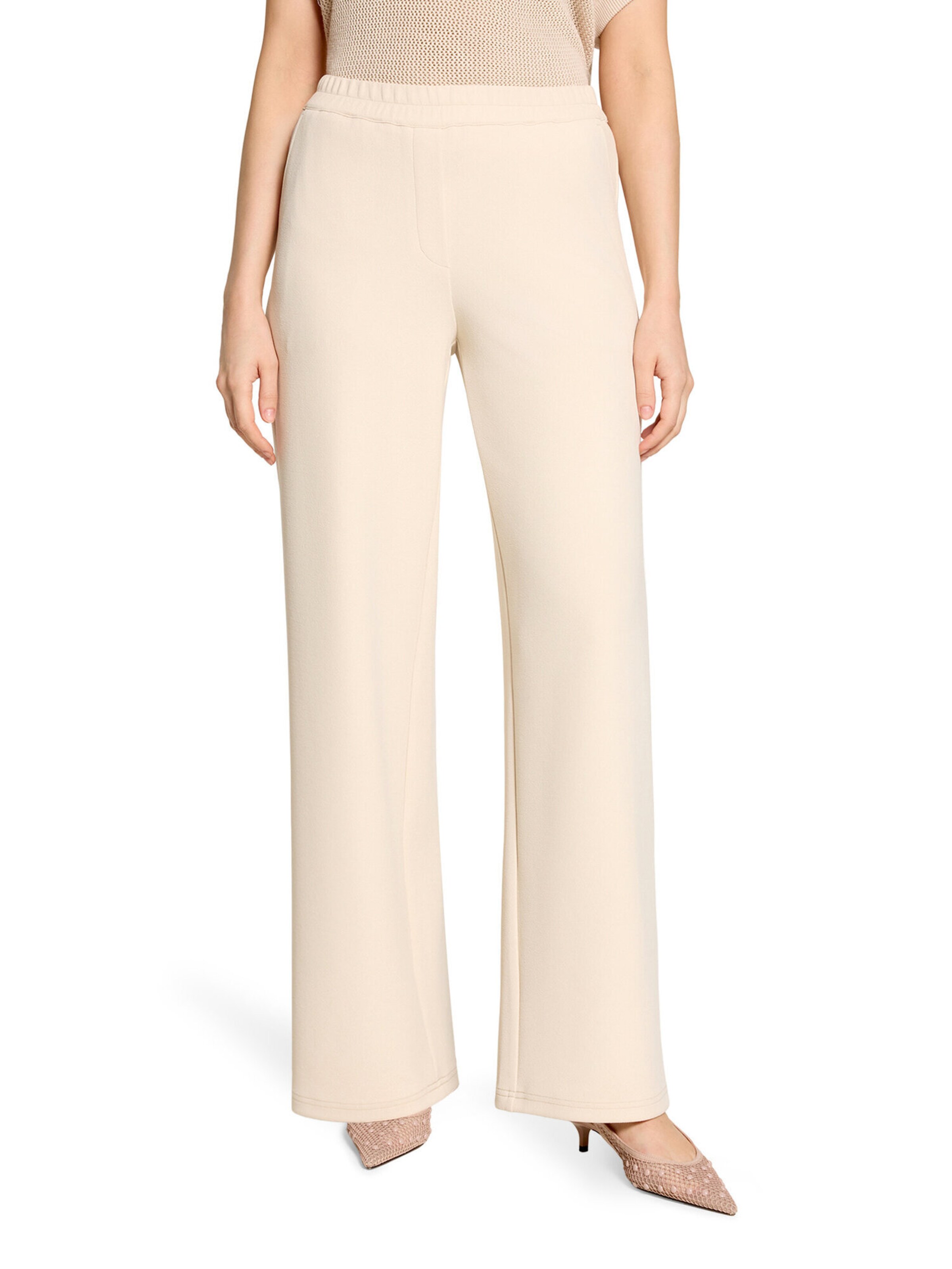 Betty Barclay Loosefit Marlene-Hose unifarben in Beige: Vorderseite