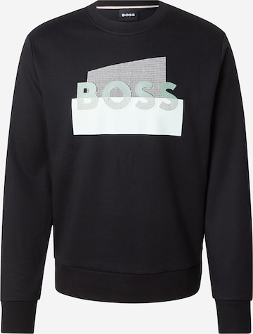 juoda BOSS Megztinis be užsegimo 'C-Soleri 250': priekis