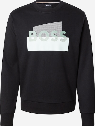 Megztinis be užsegimo 'C-Soleri 250' iš BOSS, spalva – pastelinė žalia / juoda / balta, Prekių apžvalga