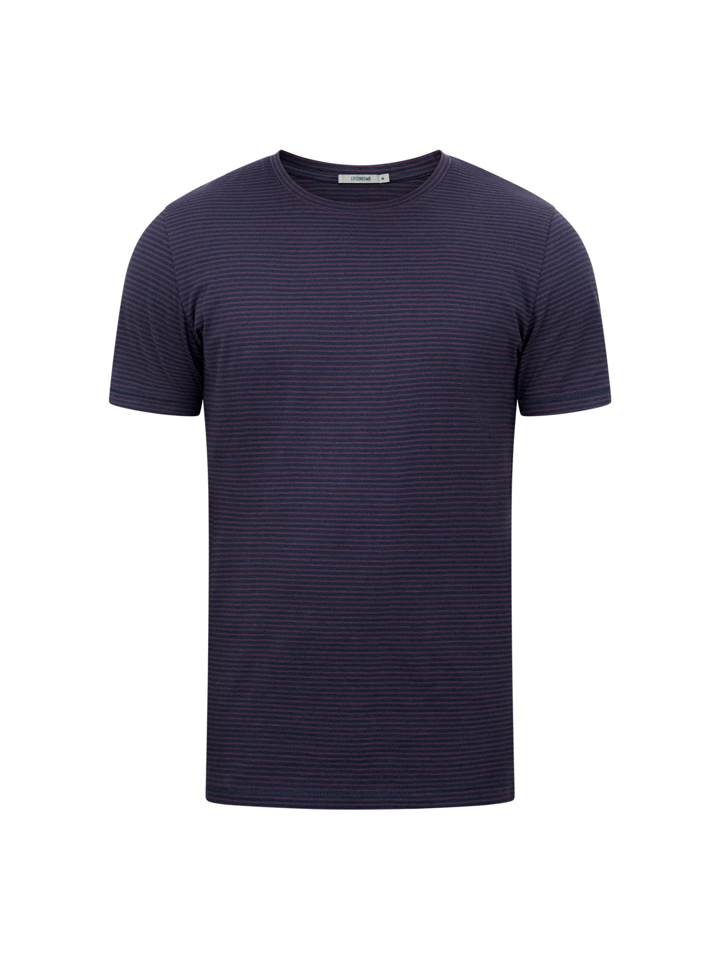 T-Shirt ' Basic Spice ' GREENBOMB en violet : devant