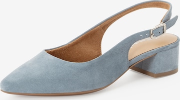 Tamaris Slingback pumps in Blue: front