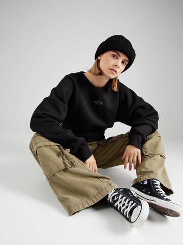 ALPHA INDUSTRIES Свитшот в Черный
