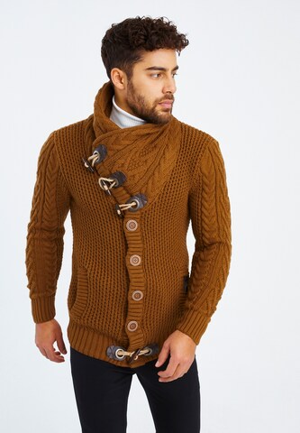 Leif Nelson Strickjacke in Braun