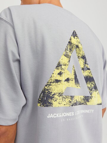 Maglietta 'Triangle' di JACK & JONES in grigio