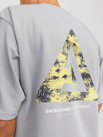 JACK & JONES T-Shirt 'Triangle' in Grau