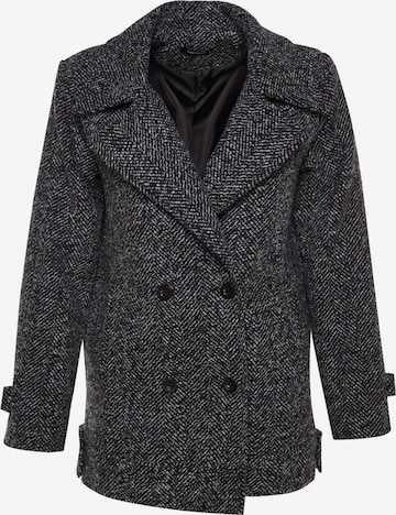 TrendyolPrijelazni kaput - crna boja: prednji dio