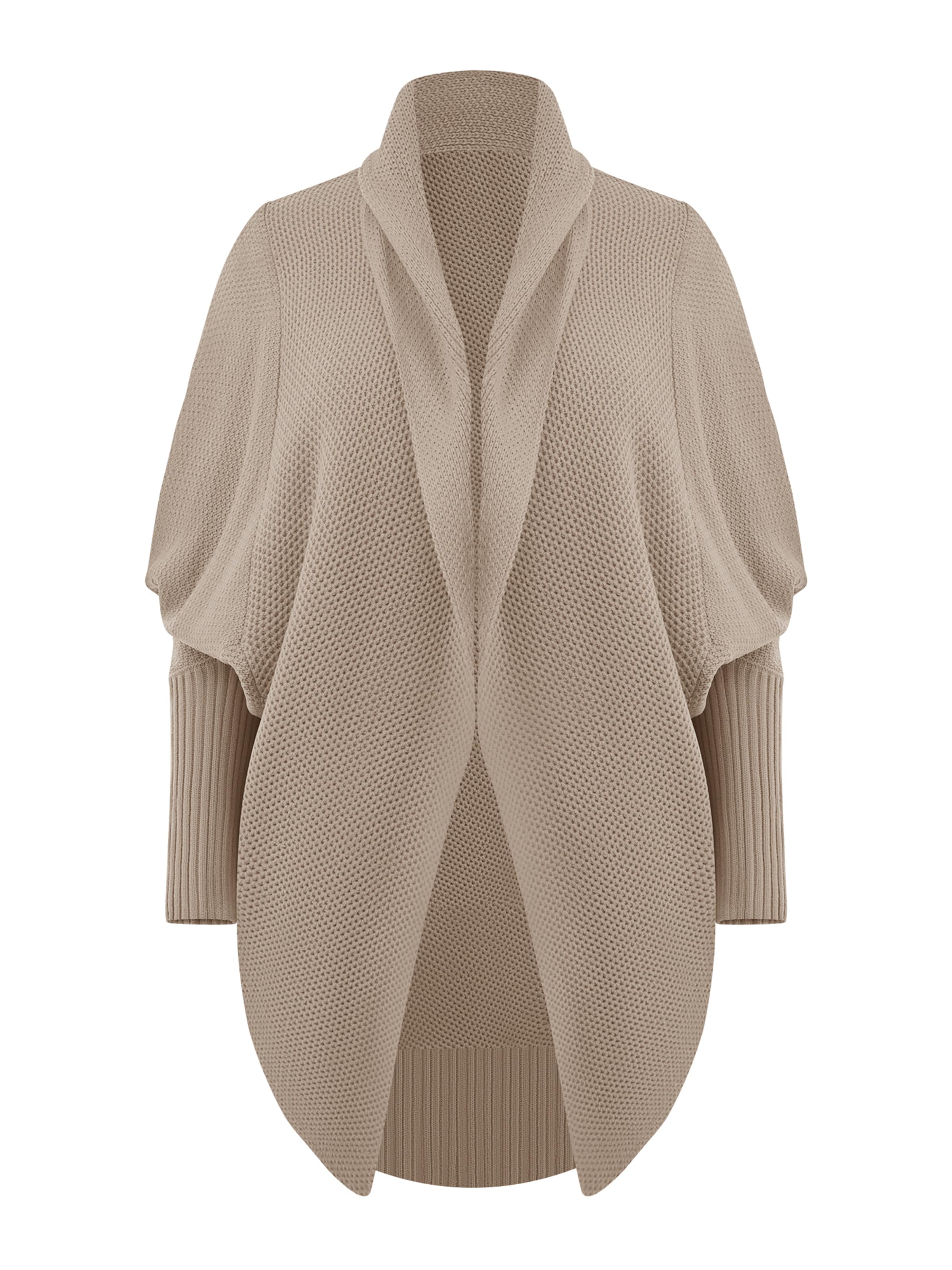 Imily Bela Pletena jopa | bež barva: sprednja stran