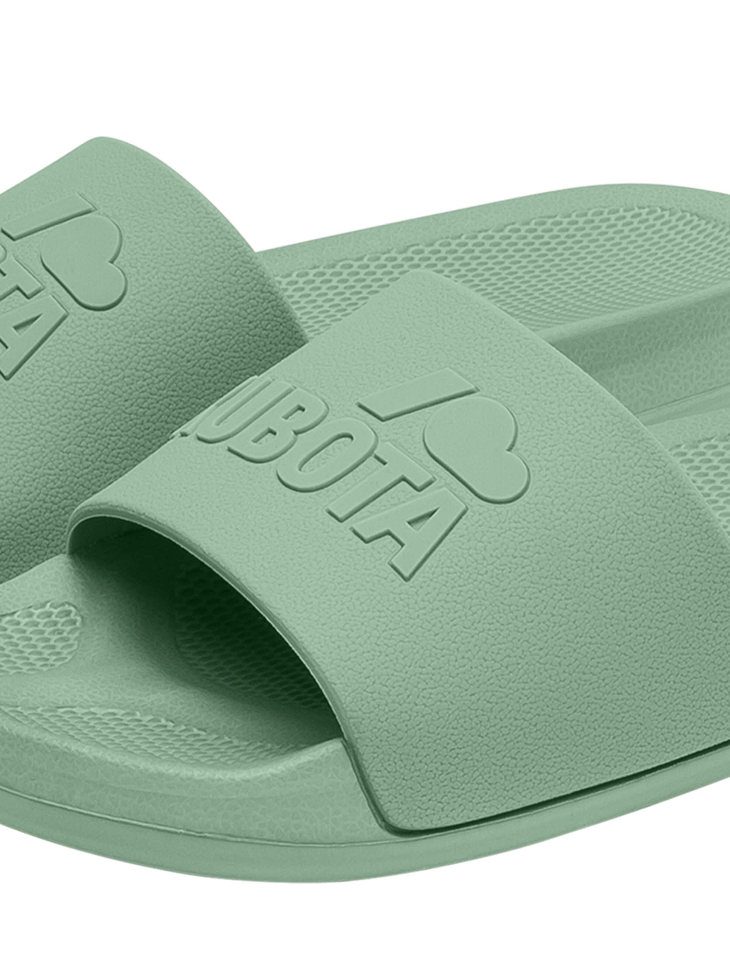 Kubota Strand-/badesko 'Kubota Women's Slip-On Light Green Basic Plain Pool Slides' i grøn
