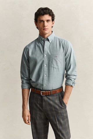 GANT Regular fit Business Shirt in Green: front