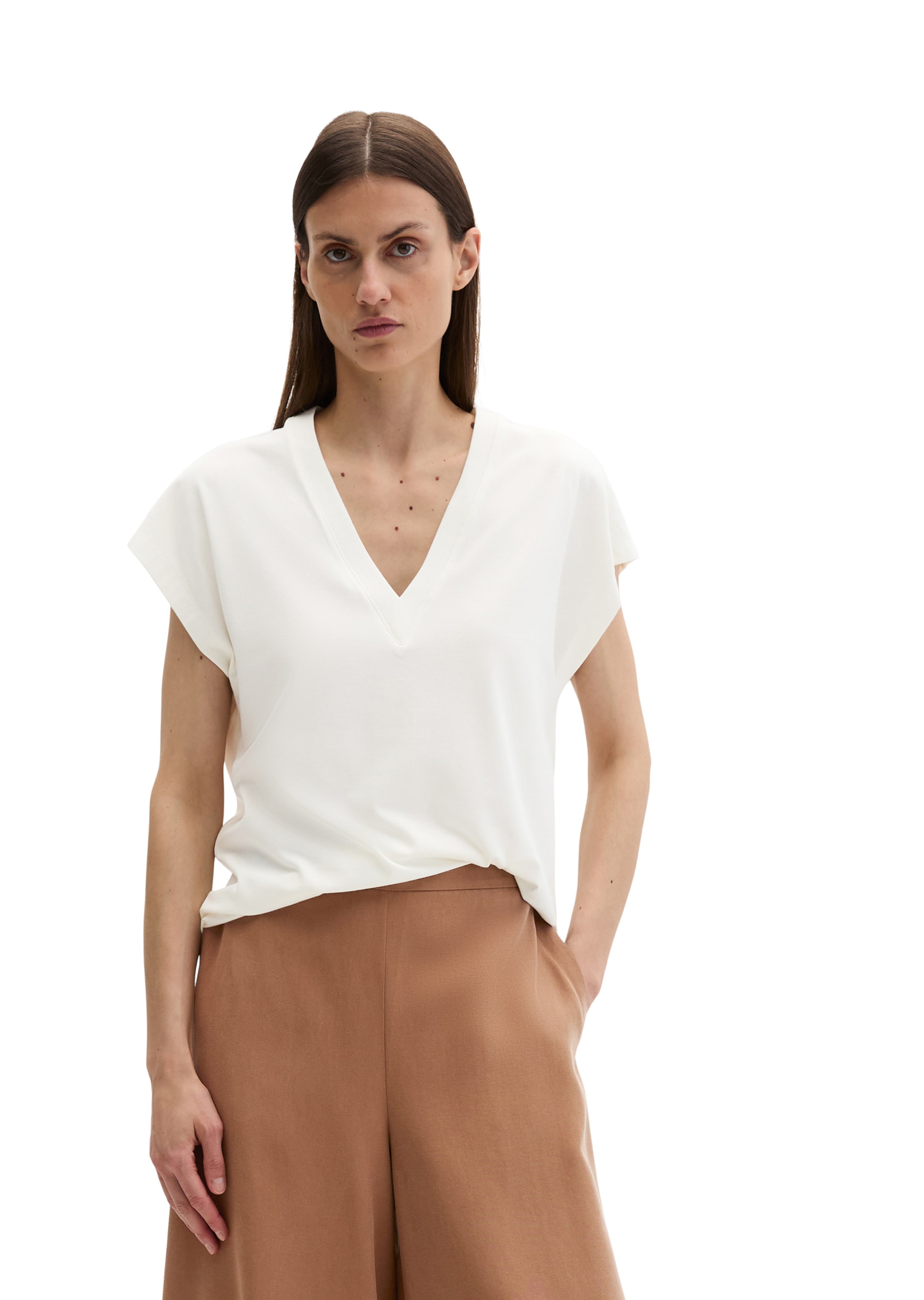 Marc O'Polo Shirt in Beige: voorkant