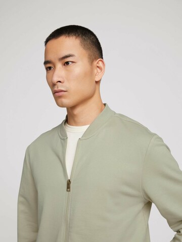 TOM TAILOR DENIM Sweatvest in Groen