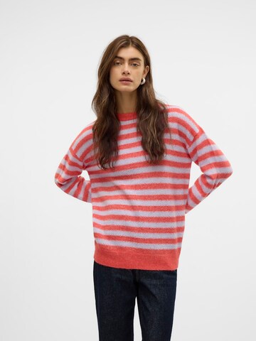 VERO MODA Sweter 'VMMARCIA' w kolorze czerwony: przód