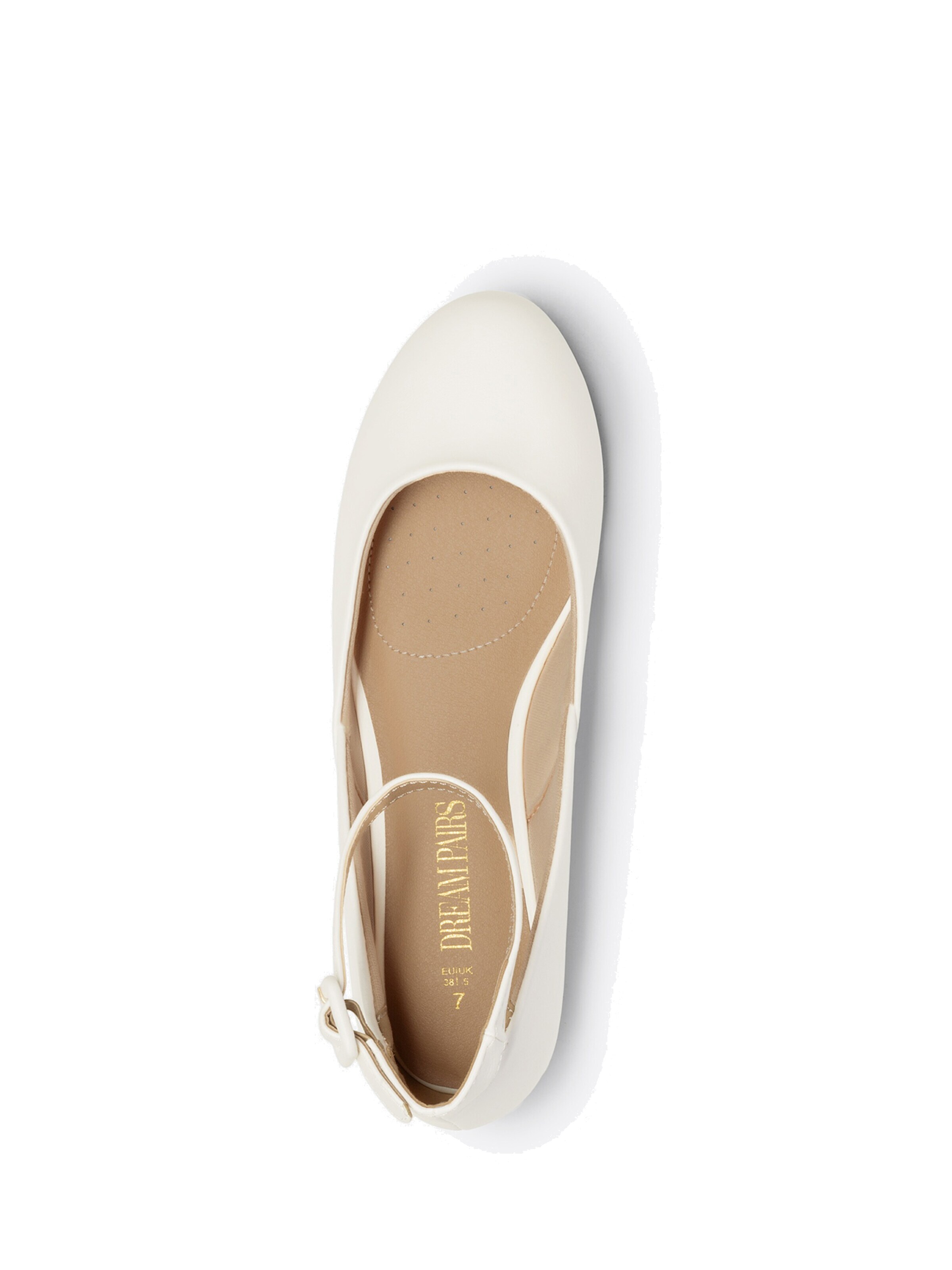 Ballerina 'DREAM PAIRS Ballerinas Damen Flache Schuhe Damen' di Dream Pairs in bianco