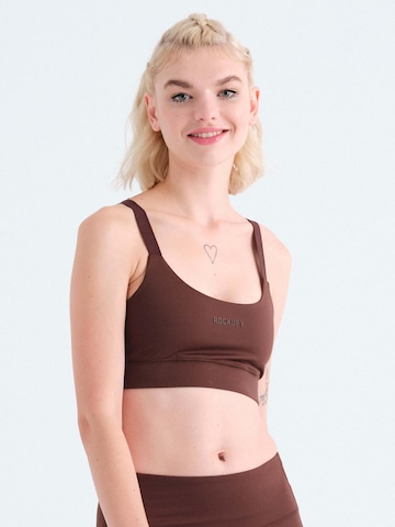 Rockupy Performance shirt 'Chocolate' in Brown: front