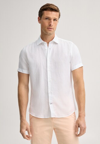 JOOP! Slim fit Button Up Shirt 'Pit' in White: front