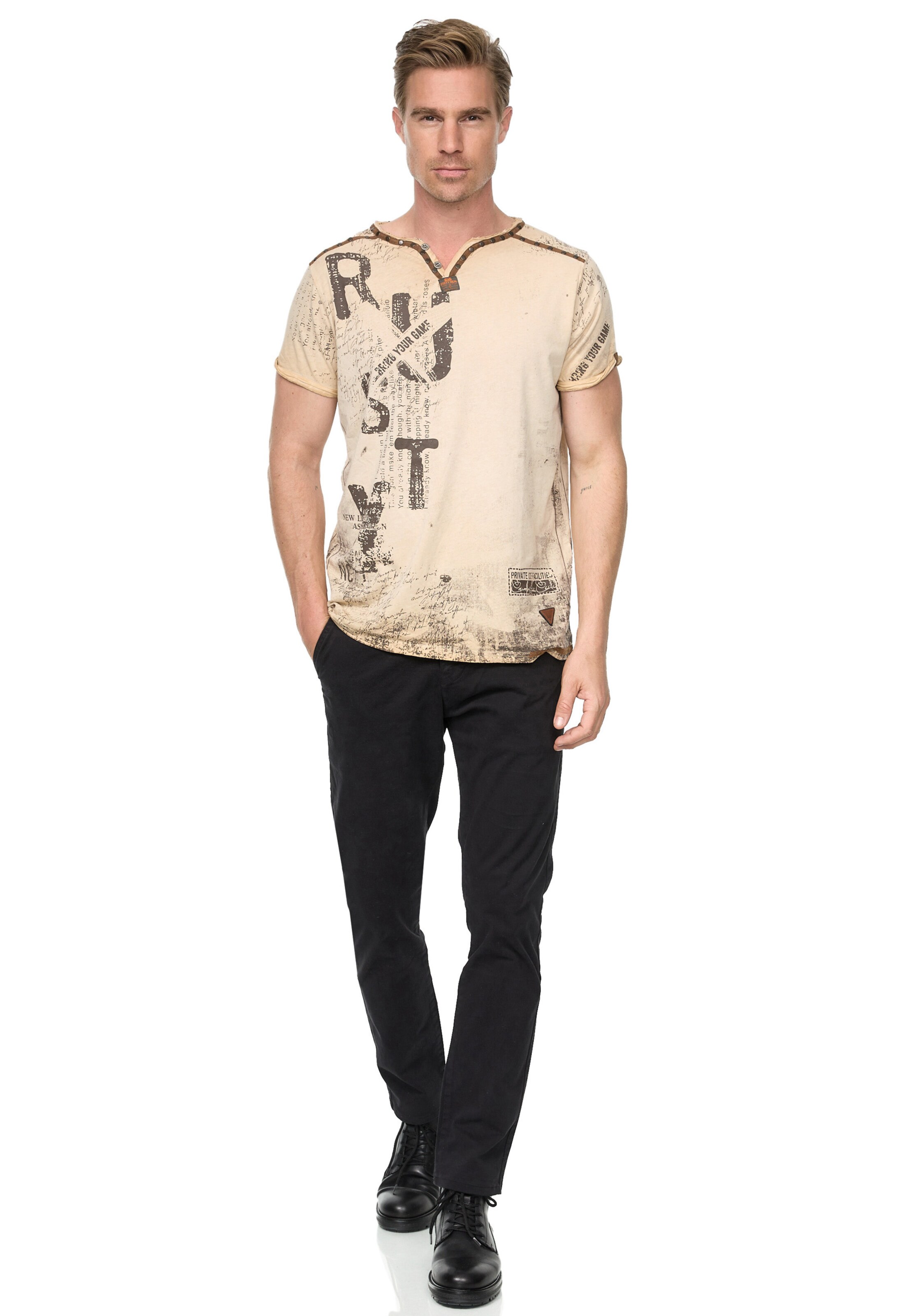 Rusty Neal T-Shirt in Beige
