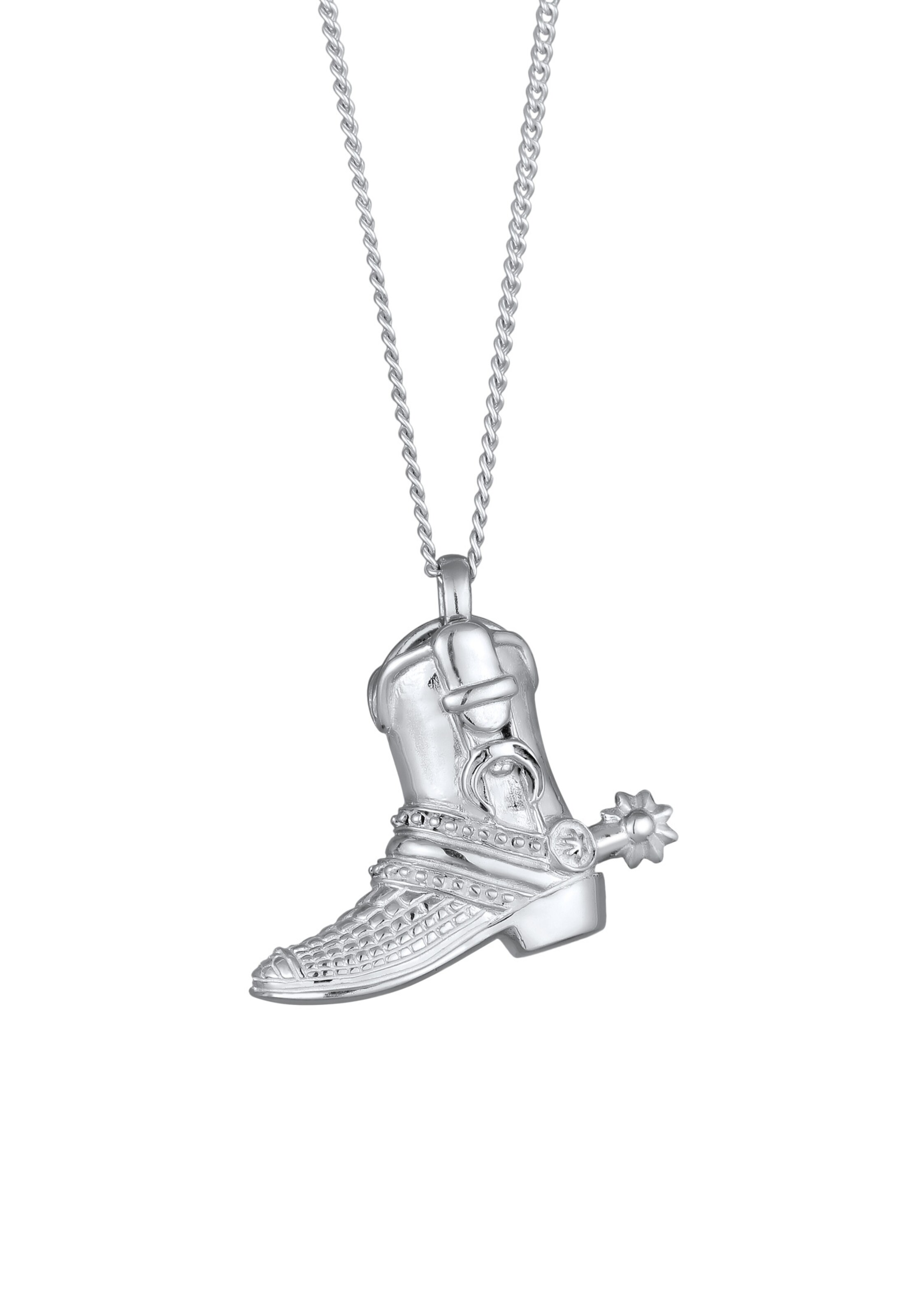 Chaîne 'Cowboy Stiefel' KUZZOI en argent