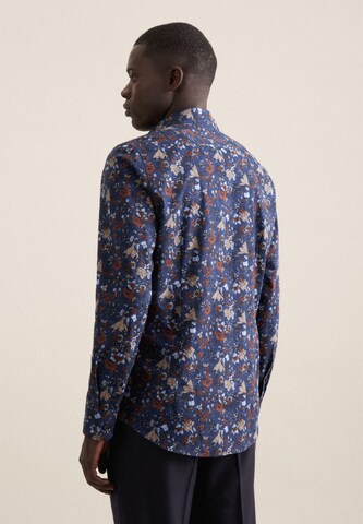 Coupe regular Chemise business 'Smart Essentials' SEIDENSTICKER en bleu